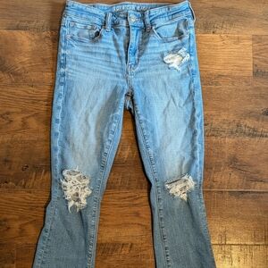 AE stretch high-waisted skinny kick jeans